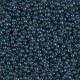 Miyuki rocailles Perlen 11/0 - Lined steel blue luster 11-390